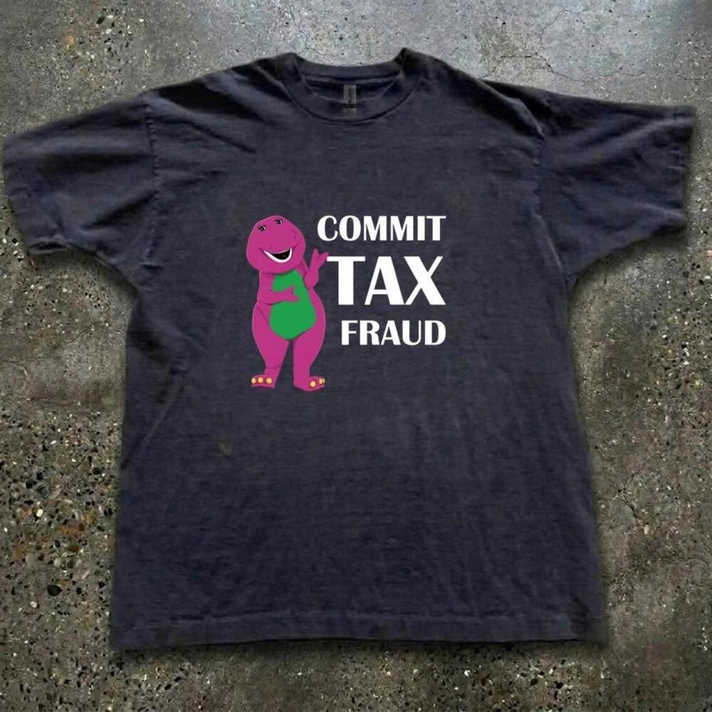 Commit Tax Fraud Black T Shirt
